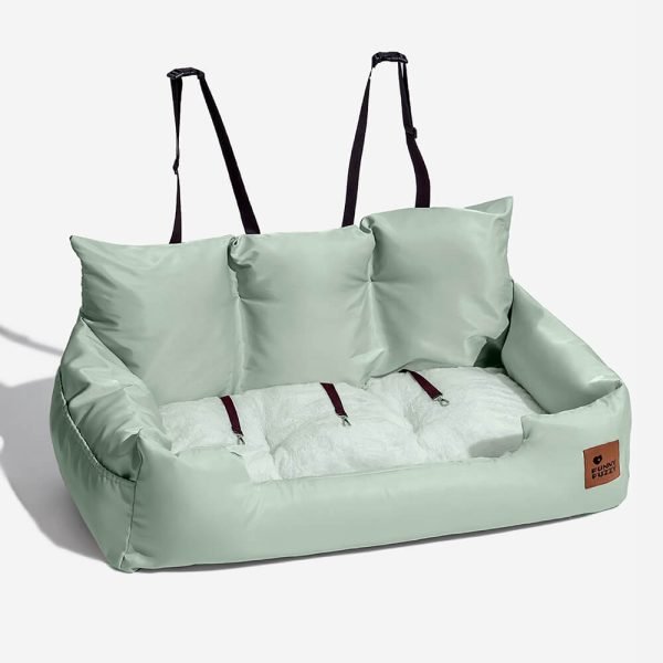 Travel Bolster Safety Waterproof Medium Large Dog Car Back Seat Bed - Image 22